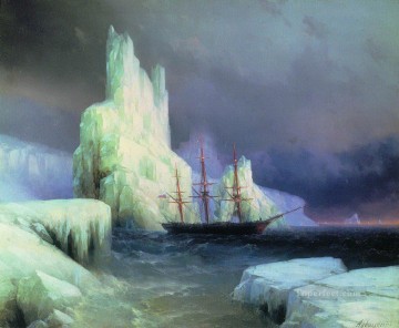イワン・コンスタンティノヴィチ・アイヴァゾフスキー Painting - 大西洋の氷山 1870 ロマンチックなイワン・アイヴァゾフスキー ロシア